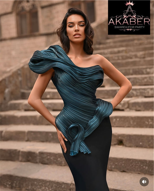 Elegant dress from the Haute Couture collection, exclusive design.