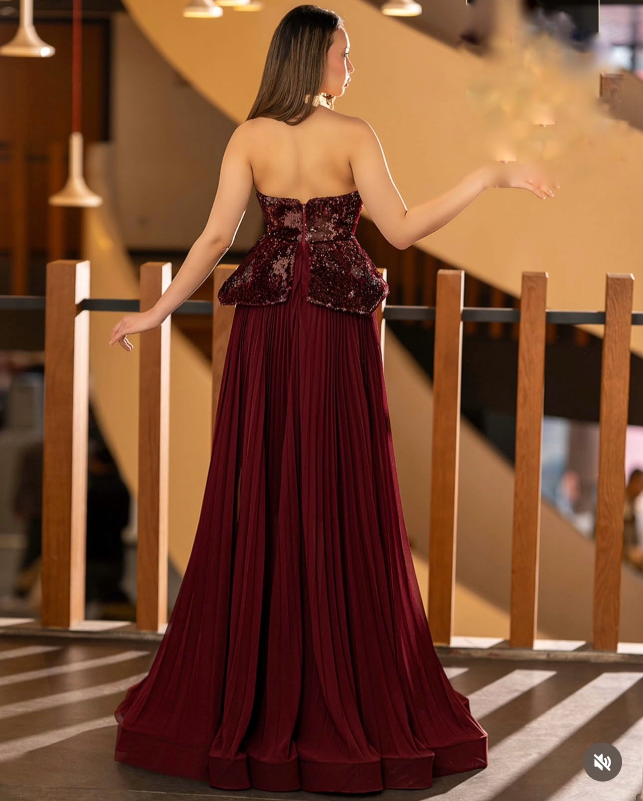 Elegant dress from the haute couture collection, exclusive design.