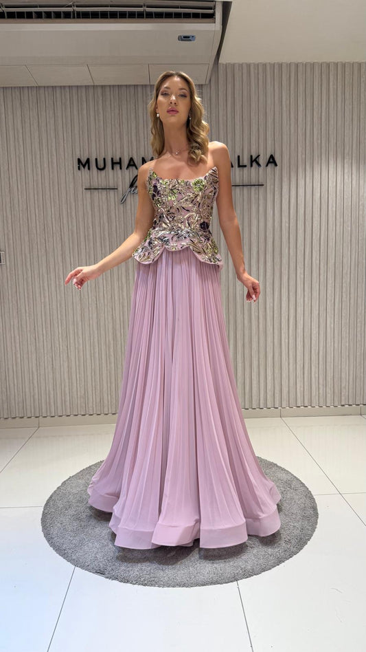 Elegant dress from the haute couture collection, with an exclusive design.